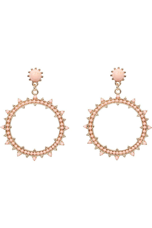 Peach Stone Hoop